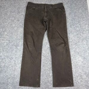 VTG Marlboro Classics MCS Dawson Pants Brown Slim Fit Cotton Trousers Mens 38x34
